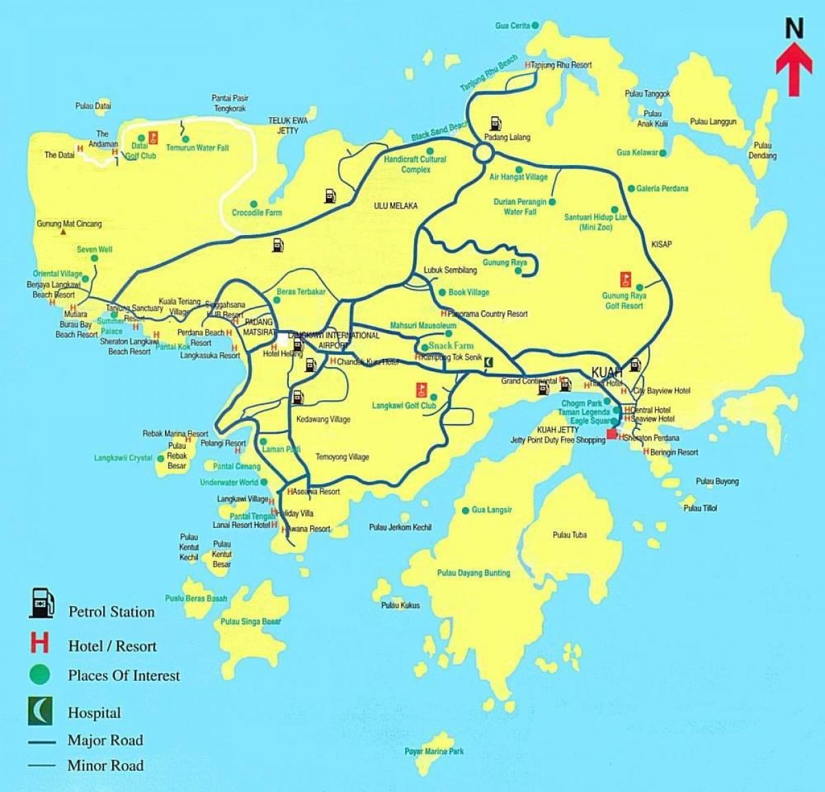 mapa Malezja, Langkawi