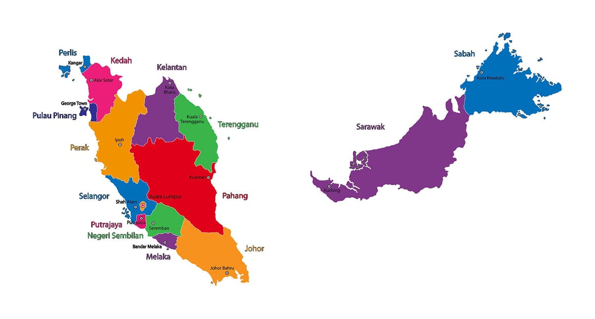 mapa Malezji mapie zdjęcia