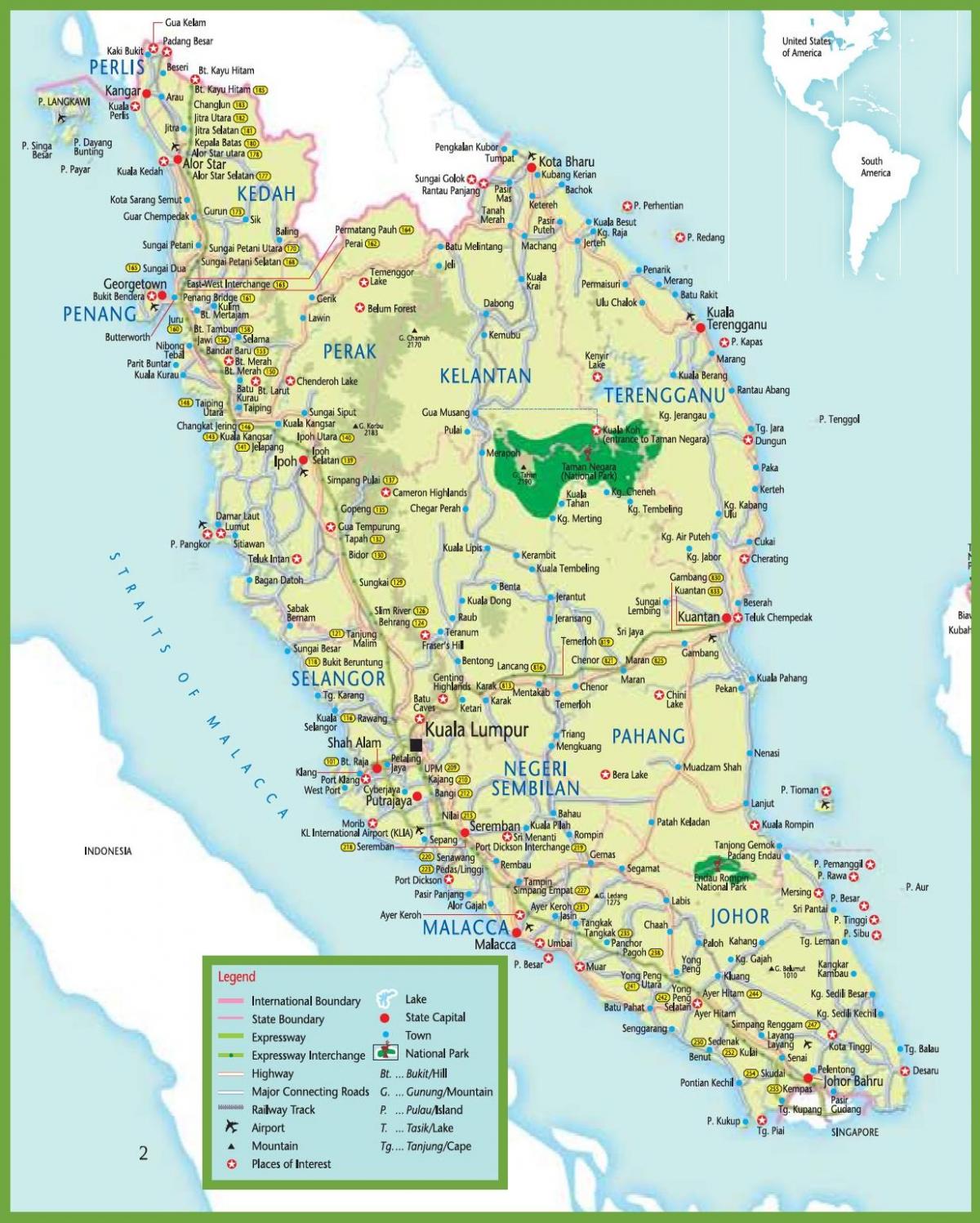 MRI mapa w Malezji