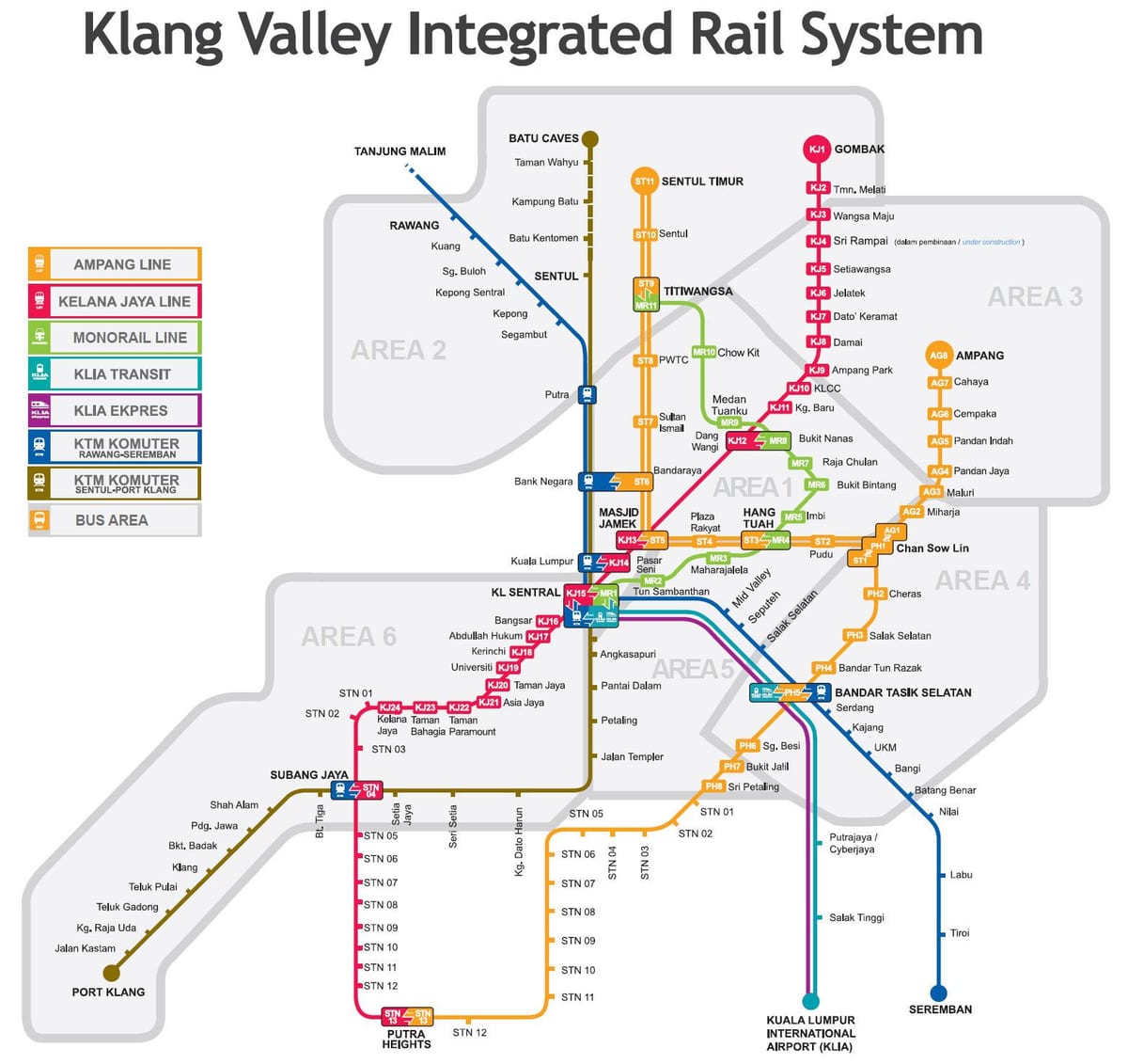 lrt mapa Malezji 2016