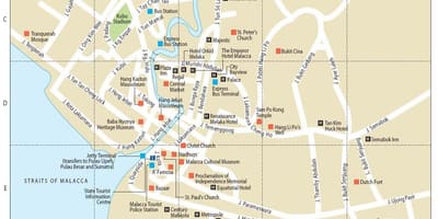 Mapa malakka, Malezja