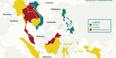 Mapa Malezji klimatu