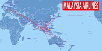 Mapa Malezji trasę