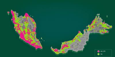 Malezja mapa pokrycia