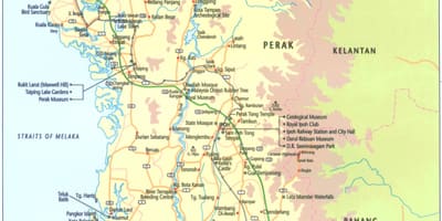 Mapa stanu perak Malezja